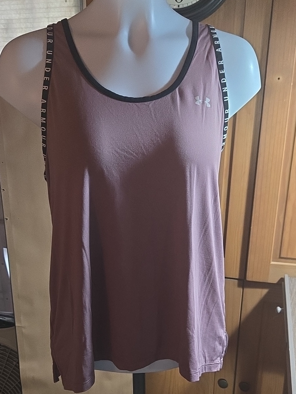 Under Armour Mauve Racerback Athletic Tank with Branded Straps